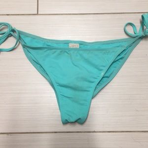 Turquoise L*space string bikini bottoms